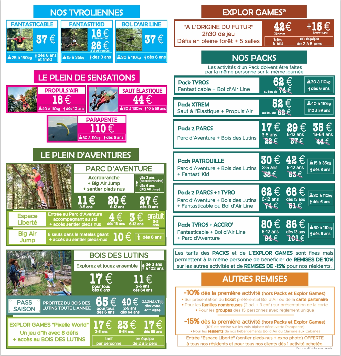 Bol d'air Parc des Loisirs et hébergements insolites